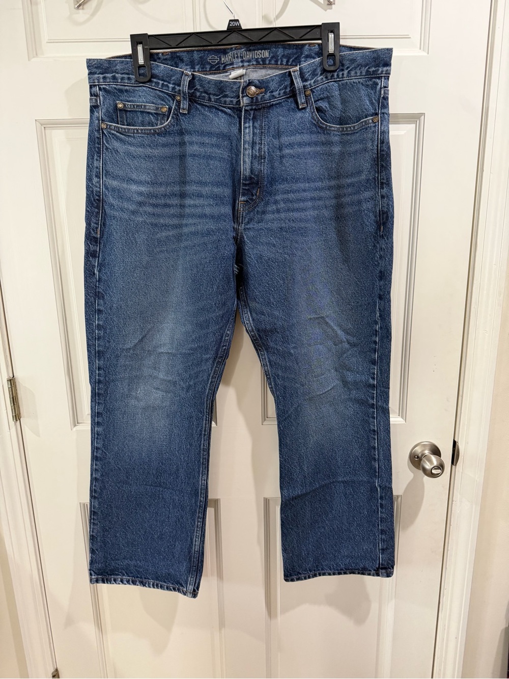 Harley-Davidson Straight Leg Blue Denim Jeans Size 40/30